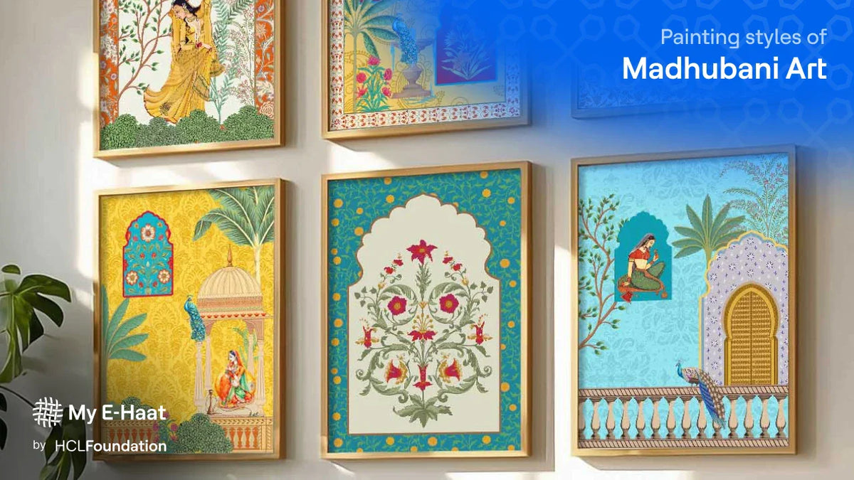 Types of Madhubani Painting Styles| Bharni - Kachni & Tantrik