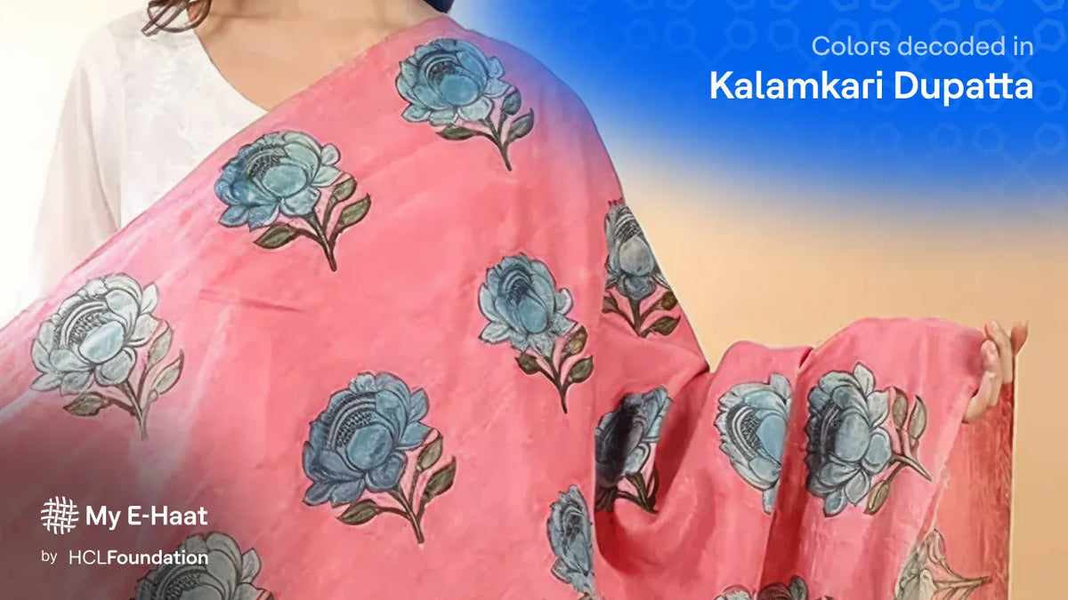 Kalamkari Dupatta Colours Decoded: What Green, Pink and Black Really Mean