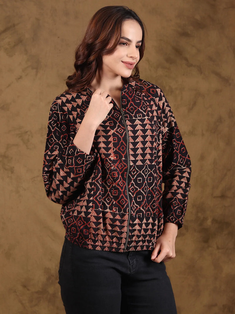 Bagru Bomber Jacket