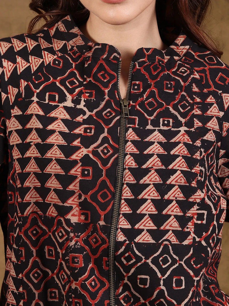 Bagru Bomber Jacket