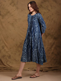 Bagru Indigo Pintuck Dress