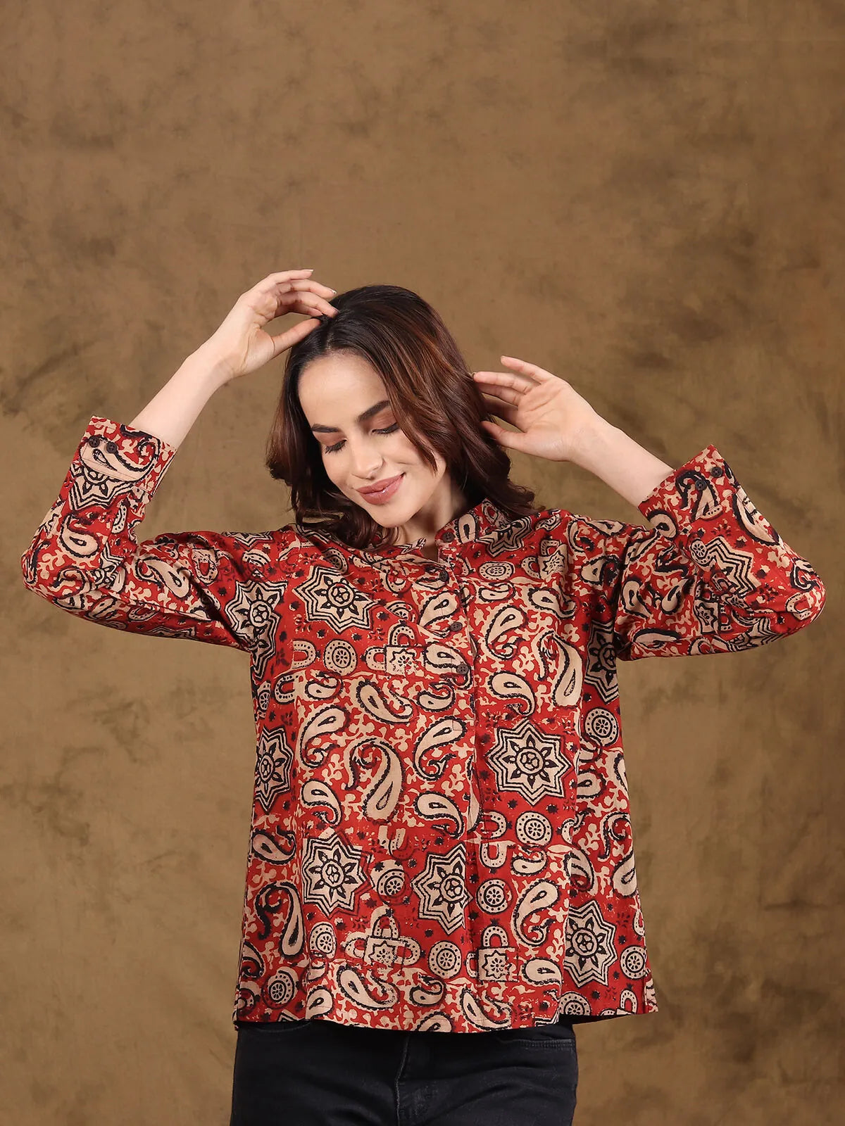 Bagru pure cotton shirt