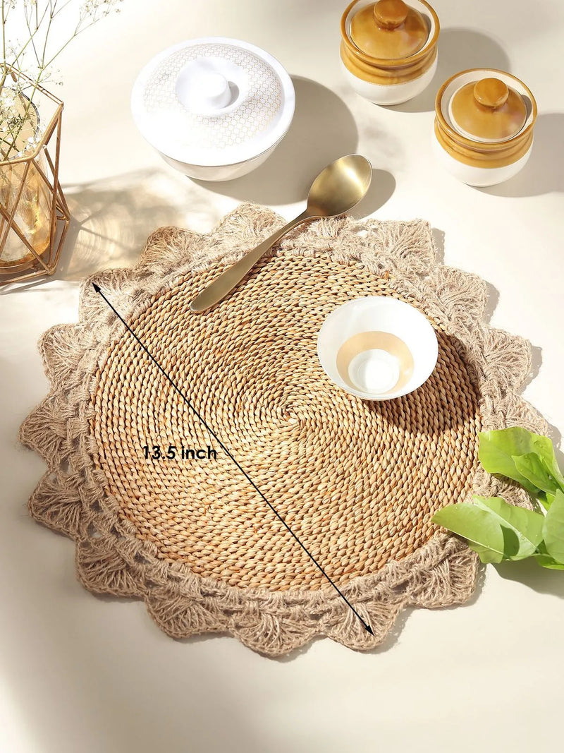 Banana fibre round Mat