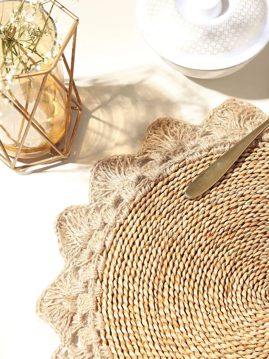 Banana fibre round Mat