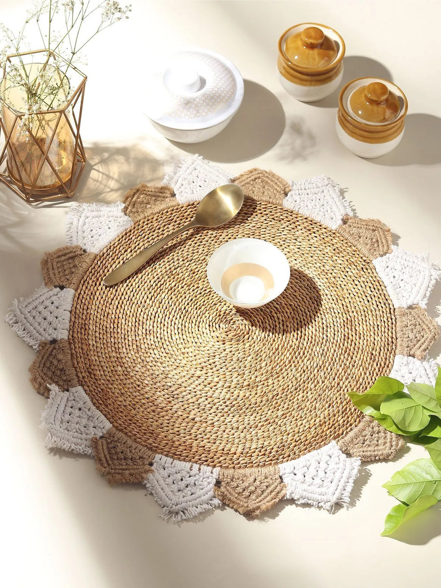 Banana fibre round Mat