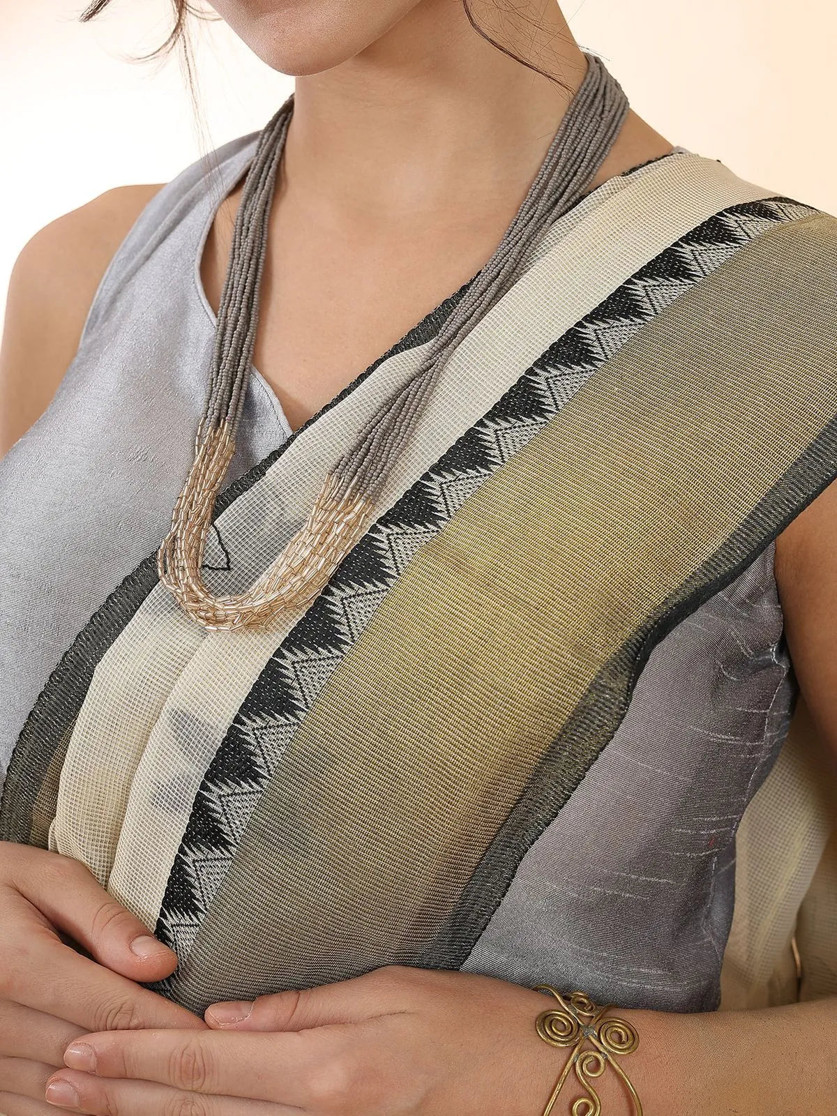 Black Floral Chikankari Saree