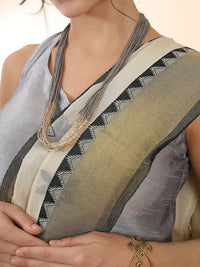 Black Floral Chikankari Saree