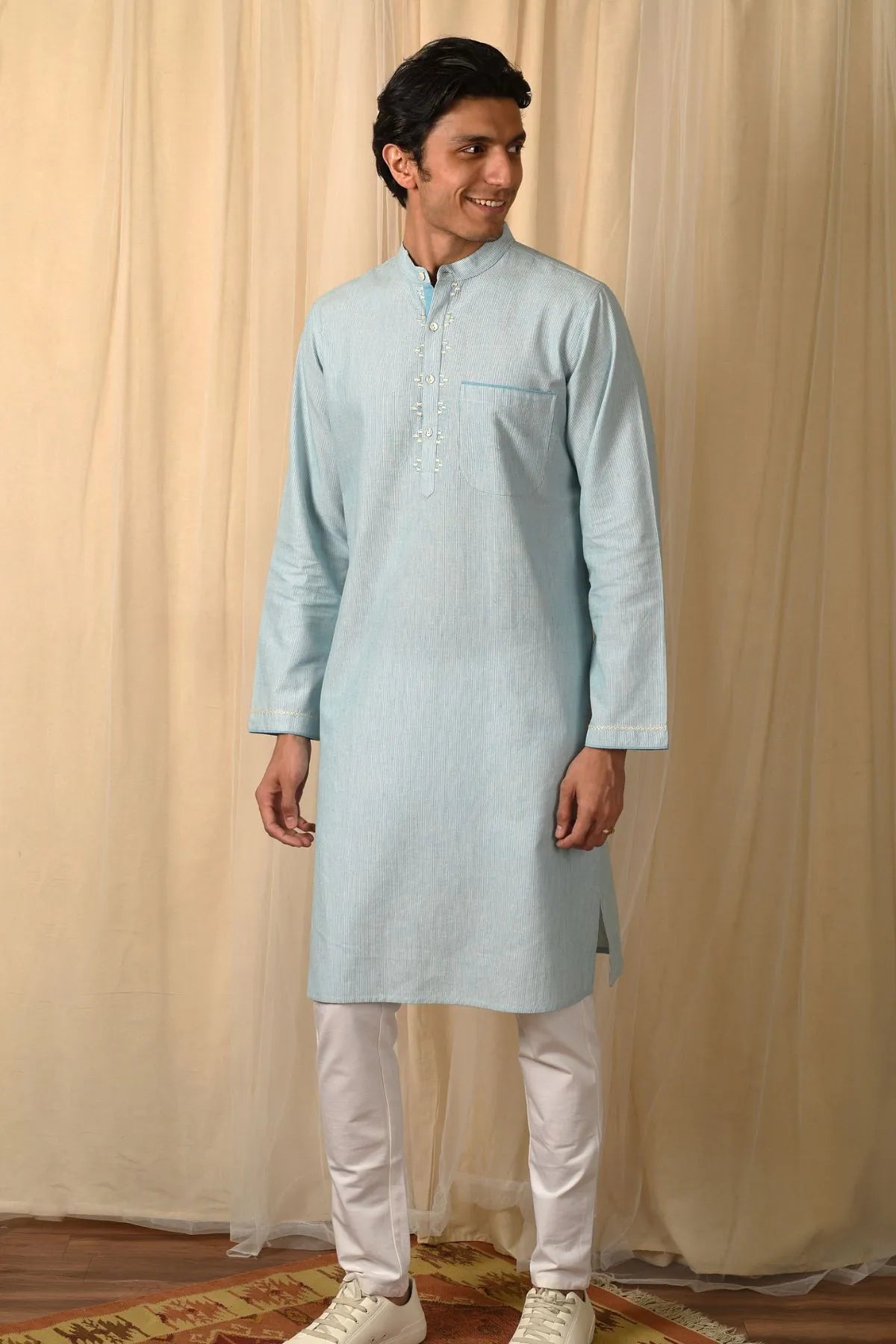 Blue Mens Kurta