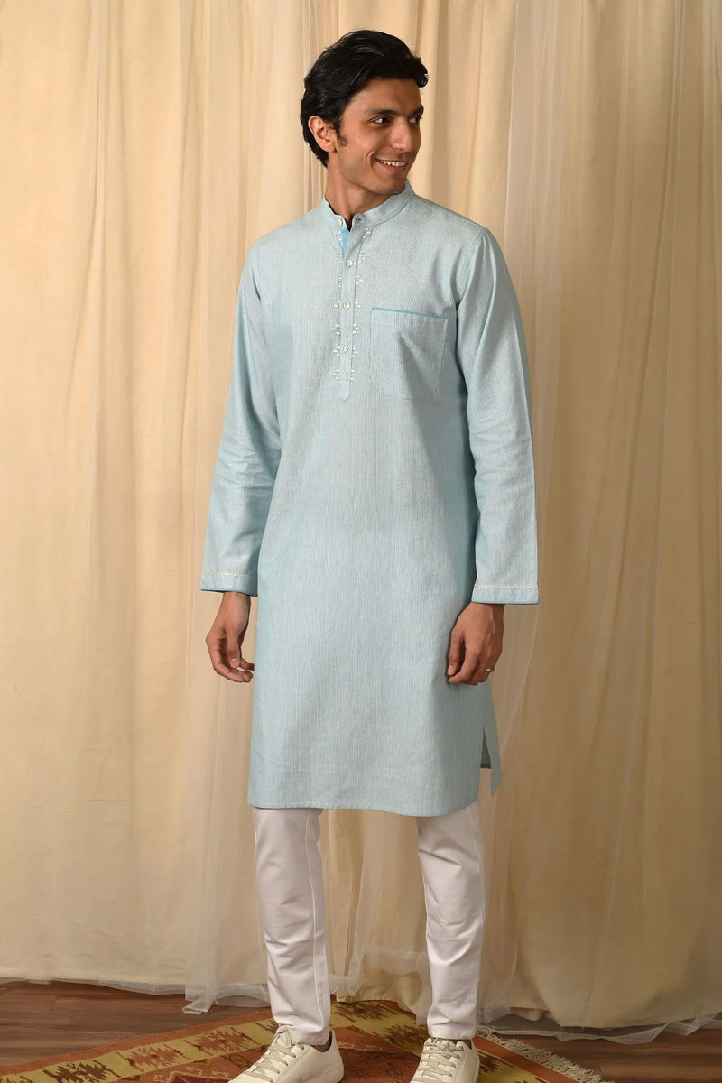 Blue Mens Kurta