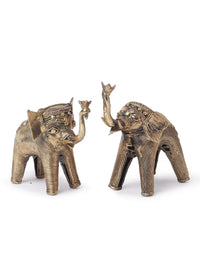 Brass Elephant Pair