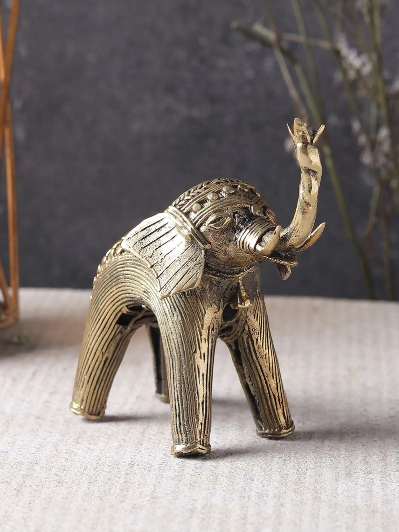 Brass Elephant Pair