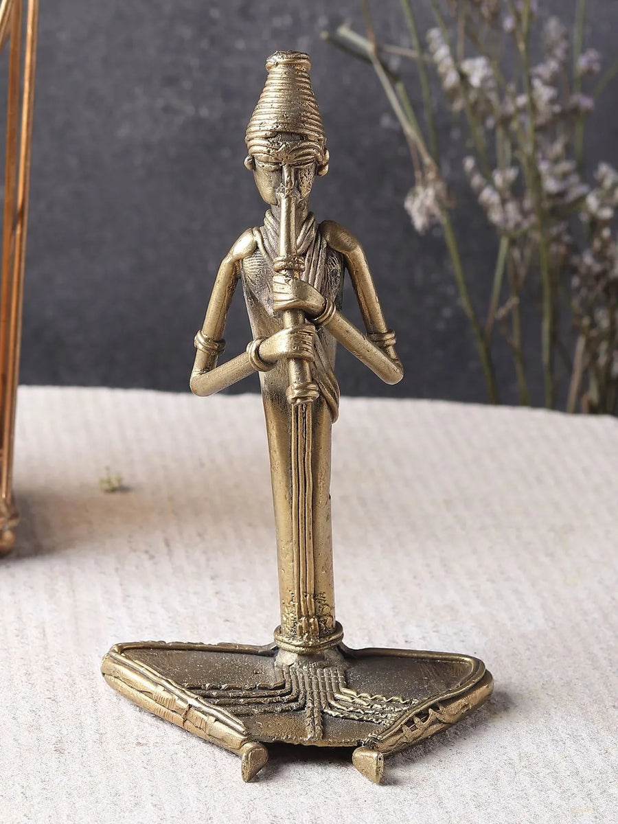 Brass Flute Man