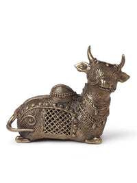 Brass Sitting Cow
