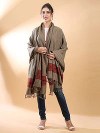 Brown Himachali Shawl