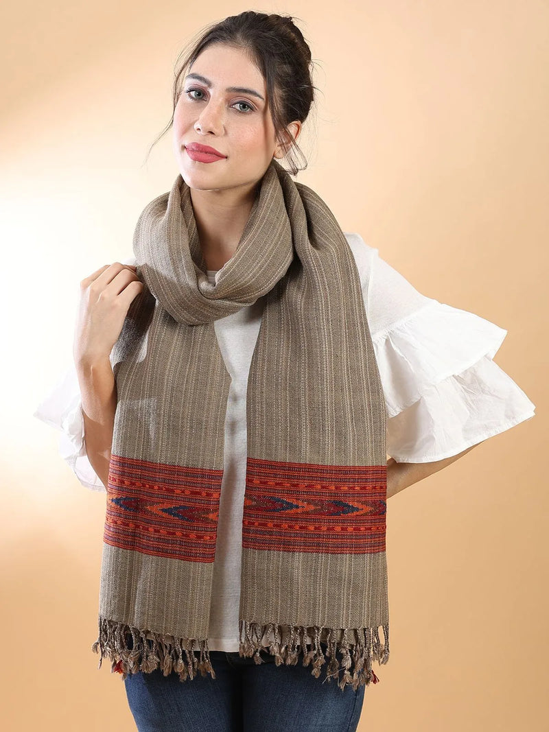 Brown Himachali Shawl