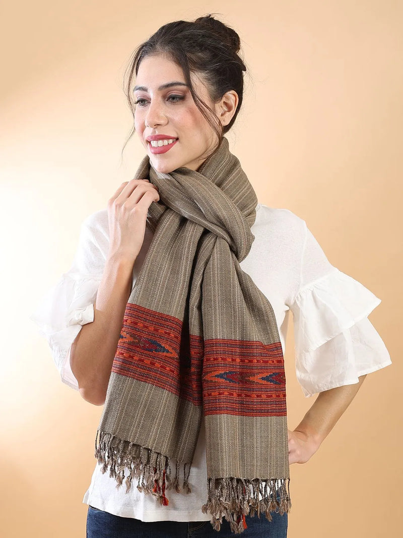 Brown Himachali Shawl