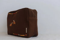 Brown Toilet Bag