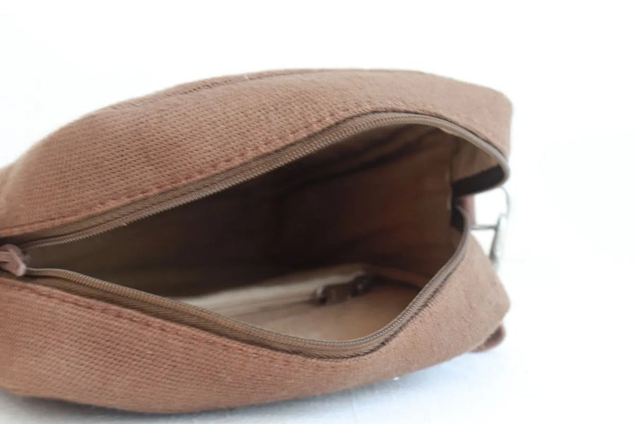 Brown Toilet Bag