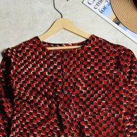 Checks Blockprint Boys Kurta