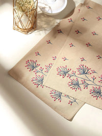 Chikankari Jute Table Mat