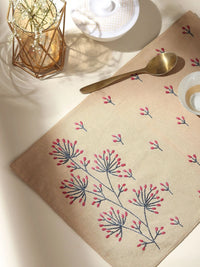 Chikankari Jute Table Mat