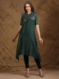 Chikankari A-line collar kurta