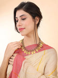 Dhokra Diamond Shape necklace