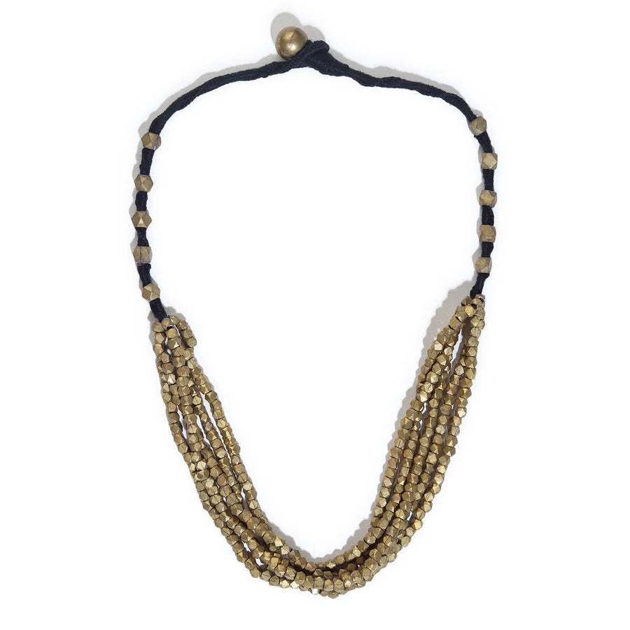 Dhokra bead Layered necklace