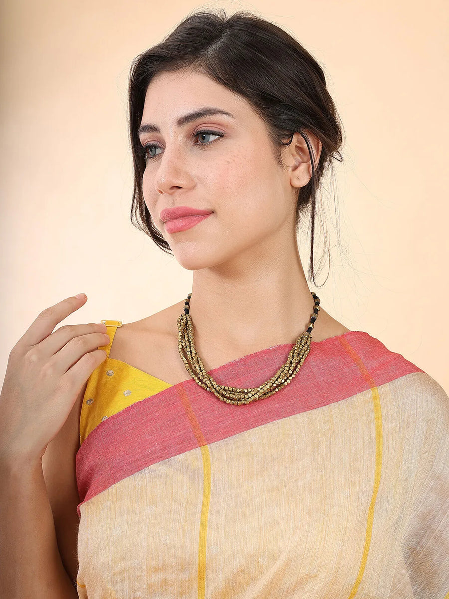 Dhokra bead Layered necklace