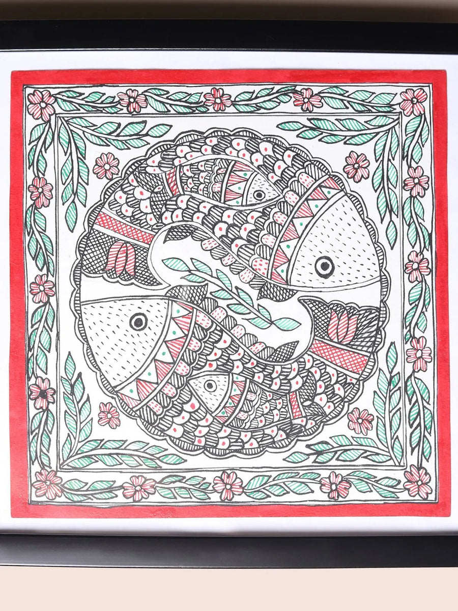 Fish Madhubani Painting
