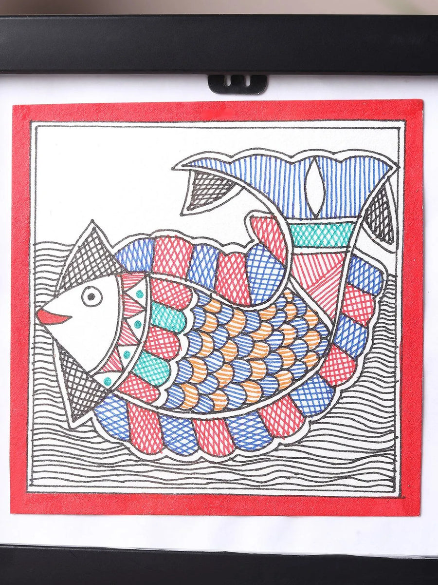 Fish Madhubani Painting