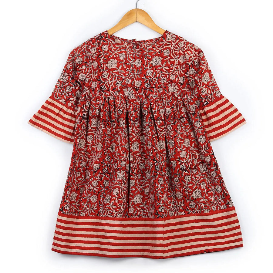 Floral-Stripe Frock