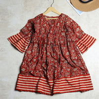 Floral-Stripe Frock