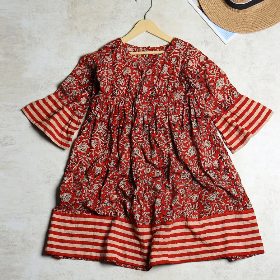 Floral-Stripe Frock