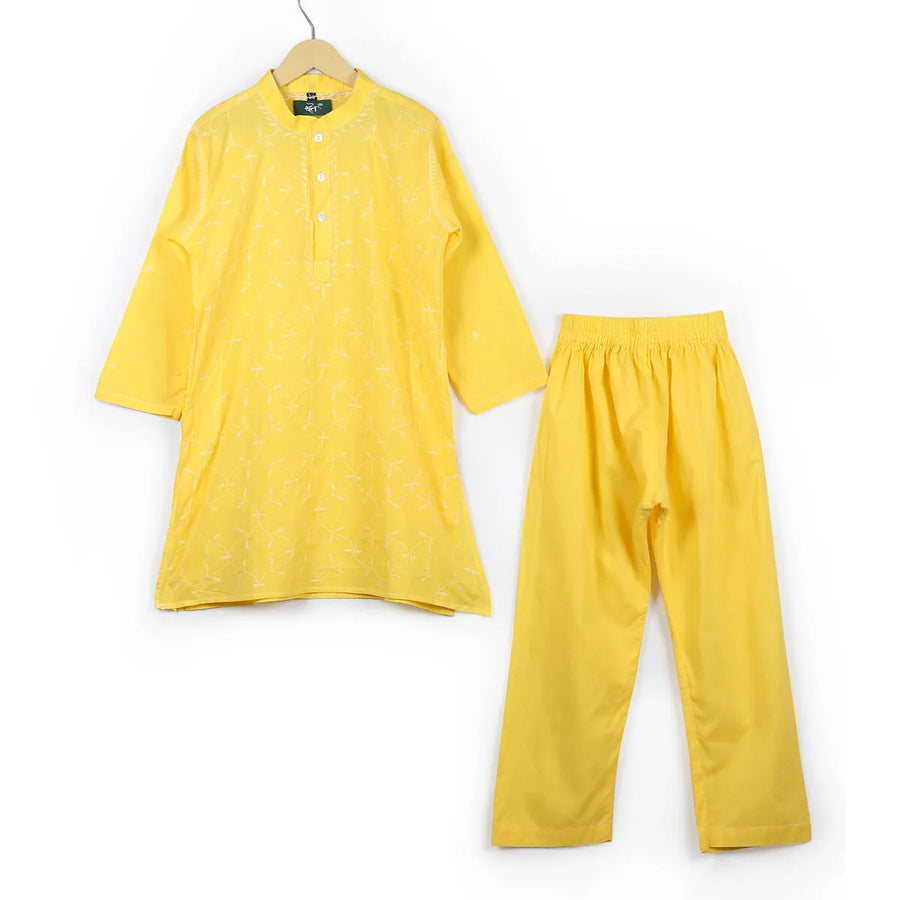 Floral Boys Kurta Set