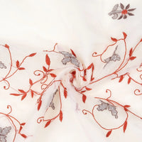 Floral Chikankari Curtain