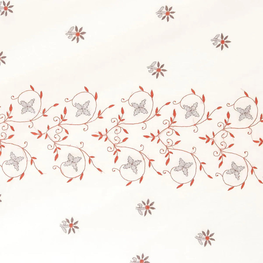 Floral Chikankari Curtain