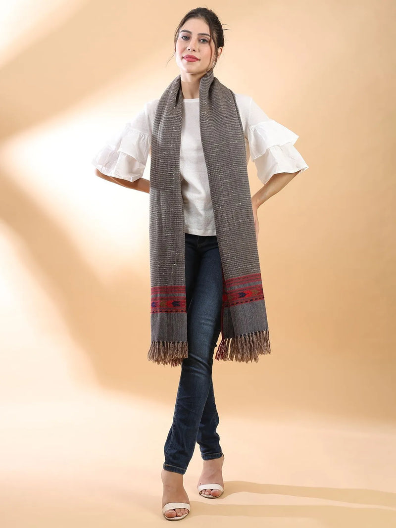 Gray Himachali Shawl