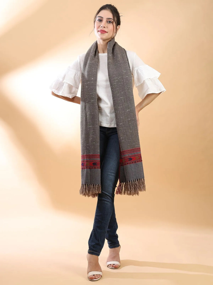 Gray Himachali Shawl