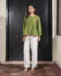 Green Embroidered Tunic
