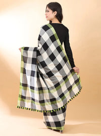 Handloom Cotton Checks Saree