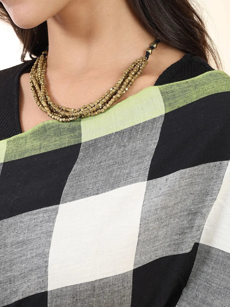 Handloom Cotton Checks Saree