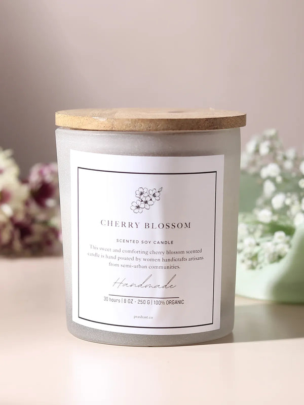 Handmade Cherry Blossom Candle
