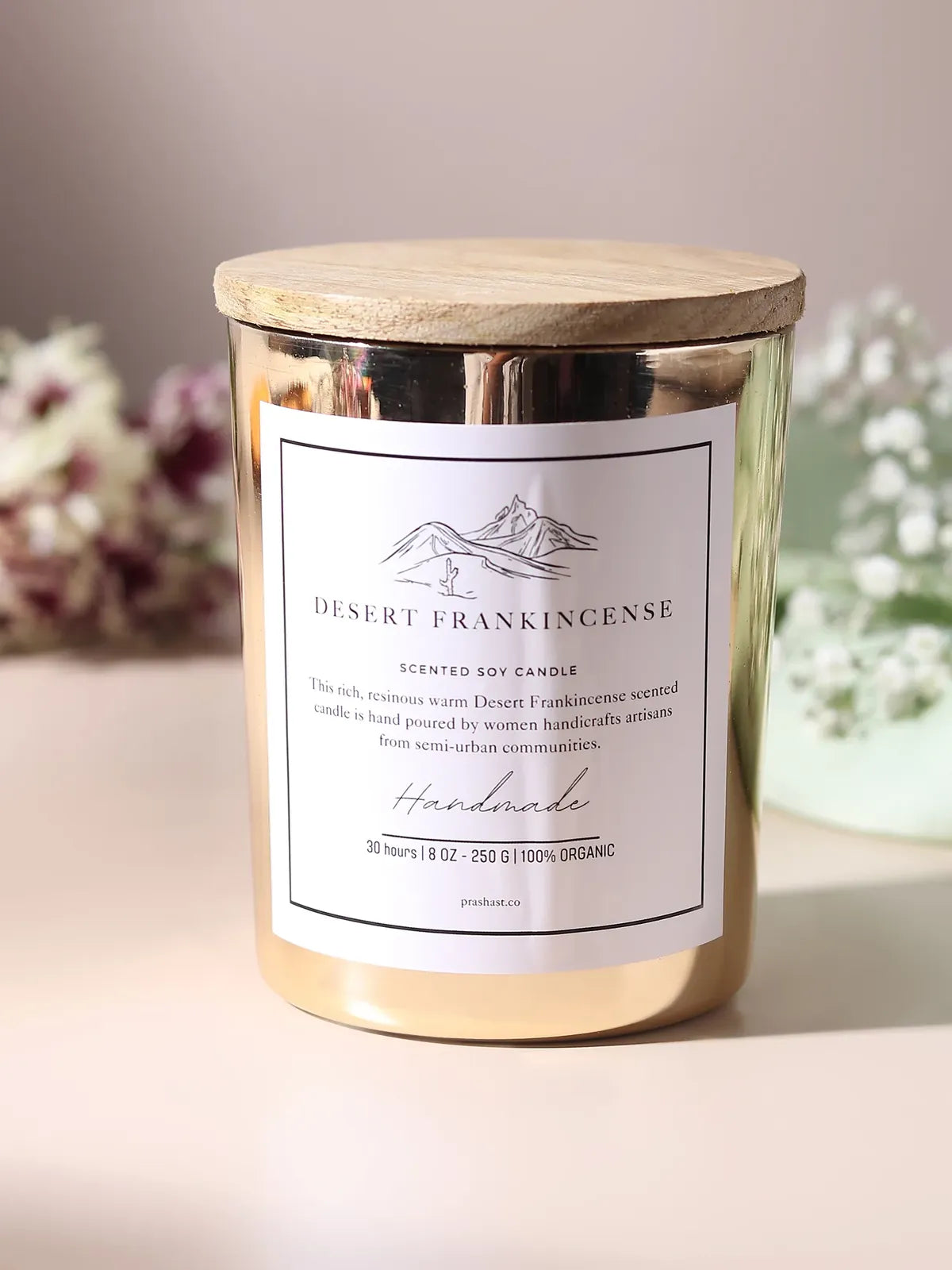 Handmade Desert Frank Candle