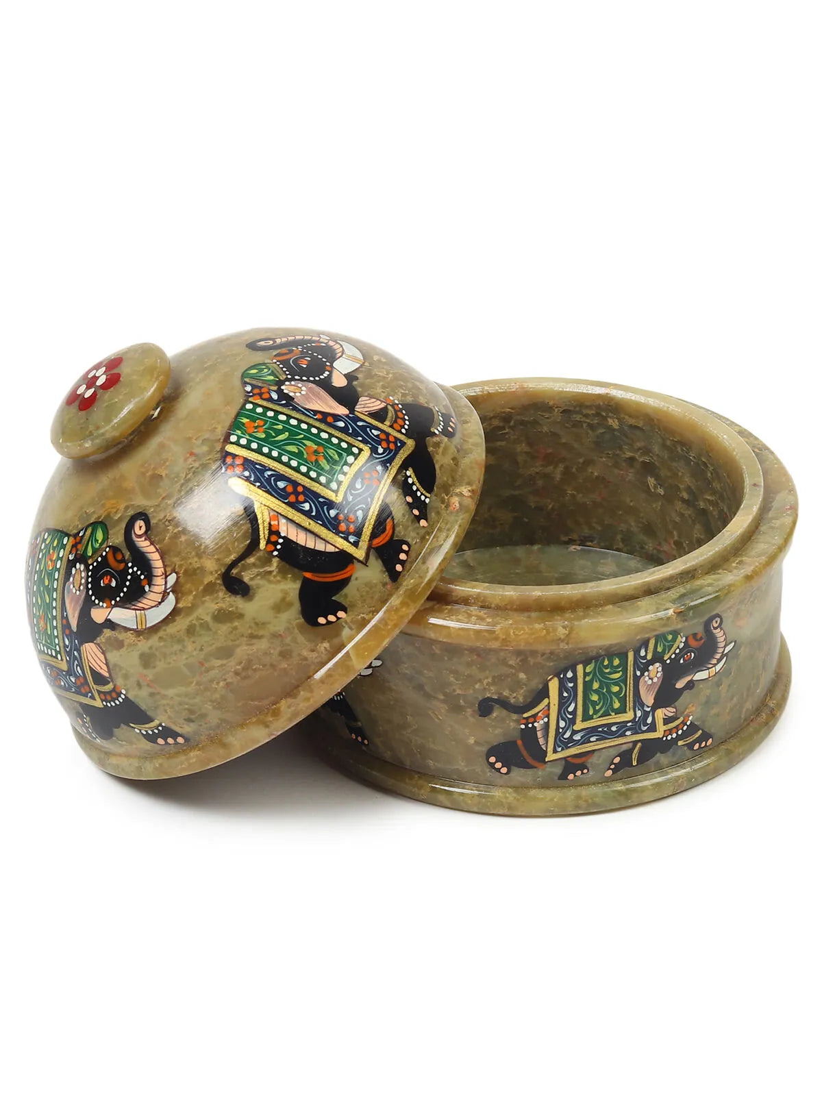 Handpainted Marble Jewellery Box
