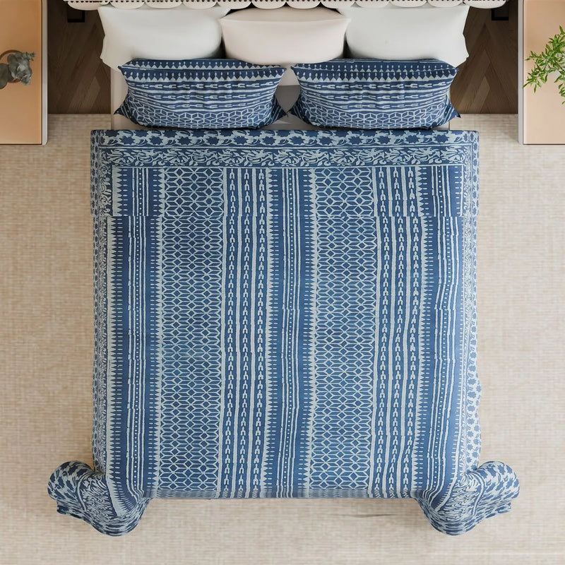Indigo Star Bedsheet
