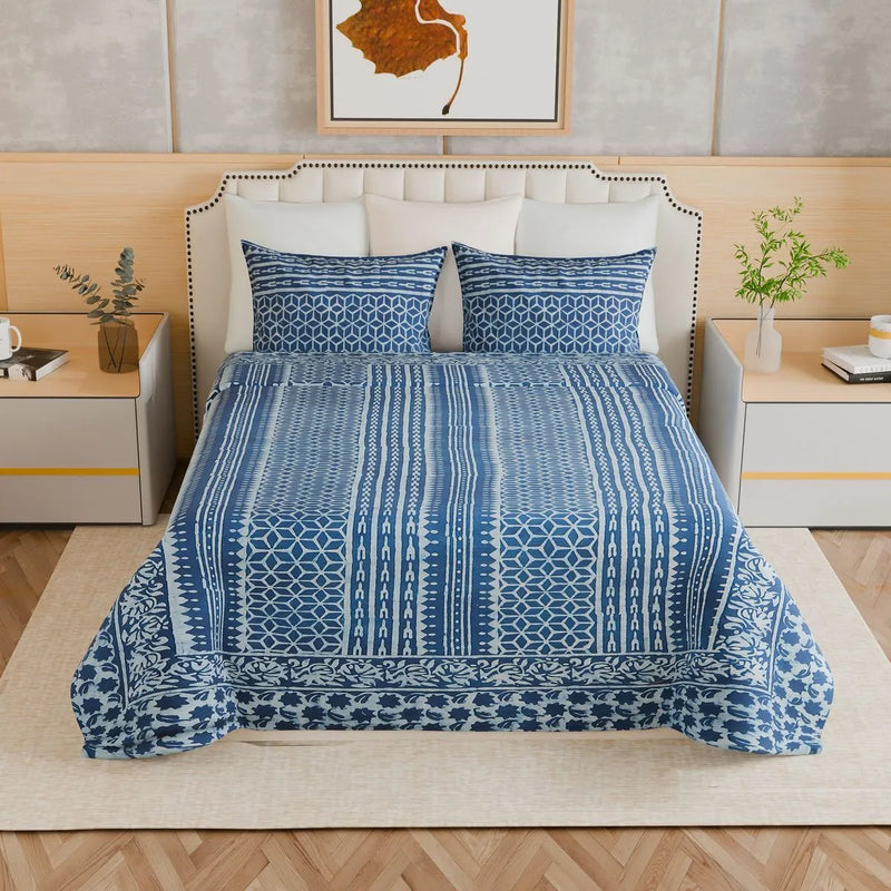 Indigo Star Bedsheet