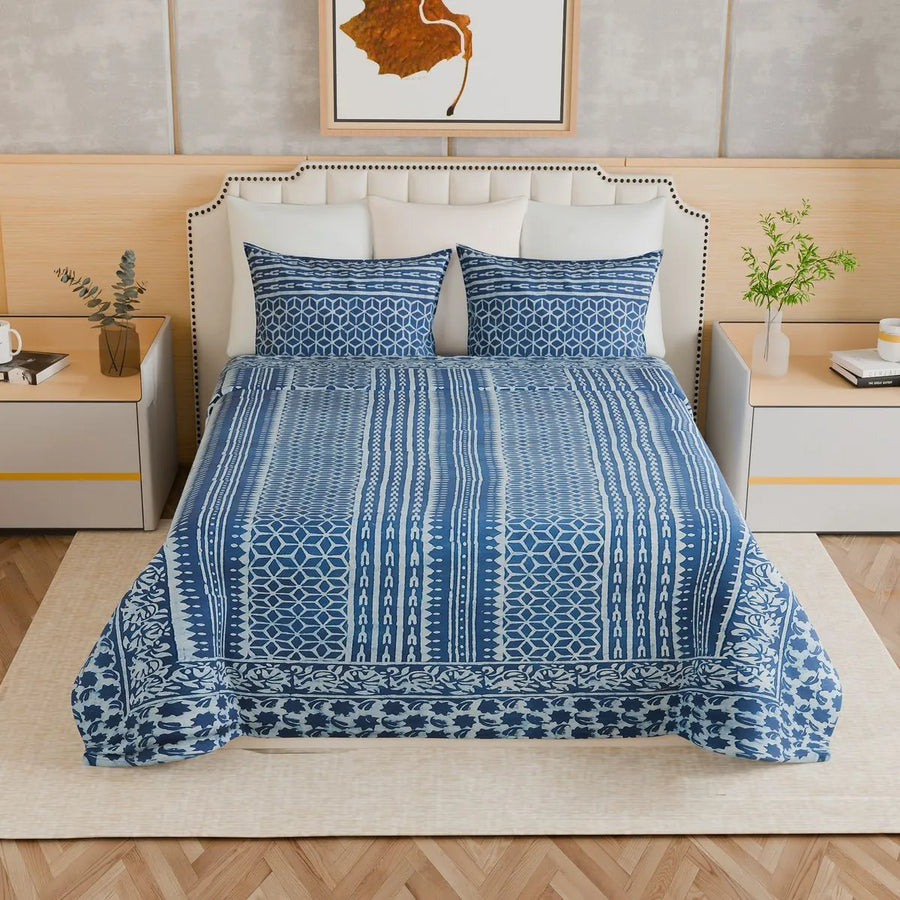 Indigo Star Bedsheet
