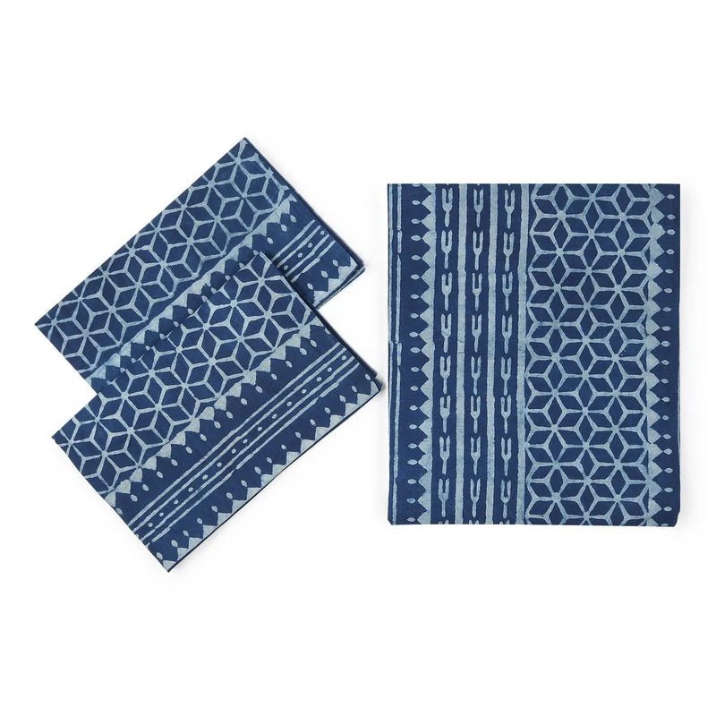 Indigo Star Bedsheet