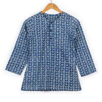 Indigo Stripe Boys Kurta